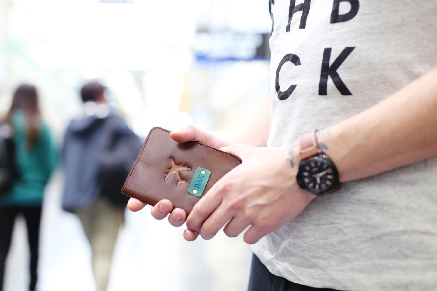 Personalized Leather Passport Holder