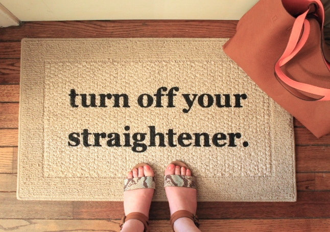 turn off your straightener mat