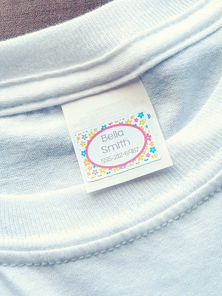 peel and stick clothing labels