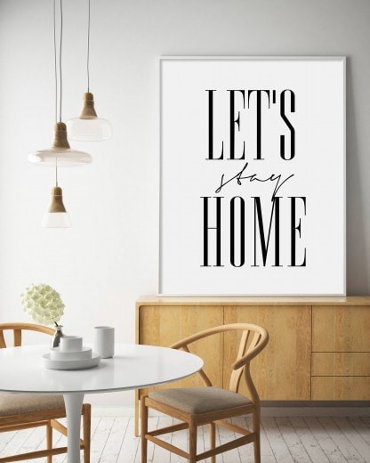 let's stay home printable