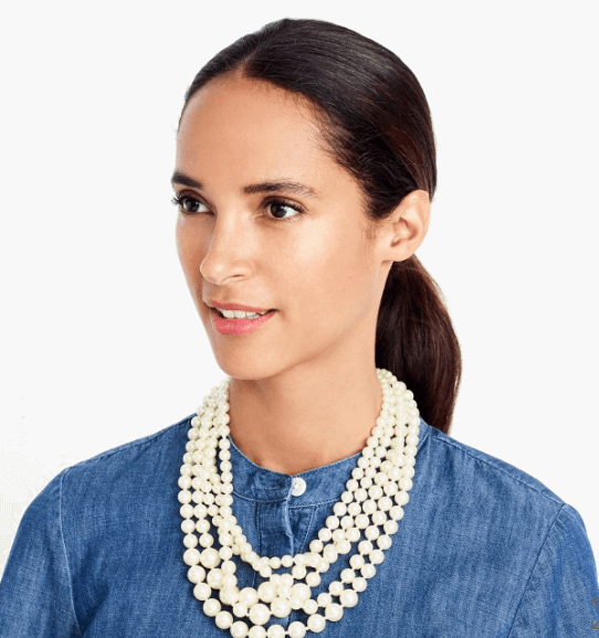 multistrand pearl necklace