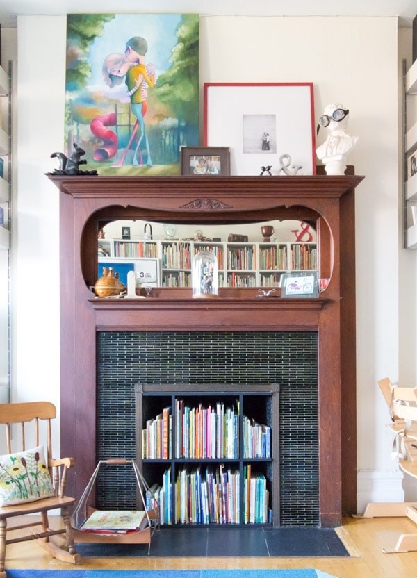 Design Mom Book Fireplace