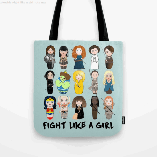 fight like a girl tote