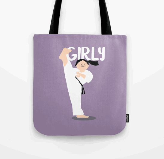 girly karate bag