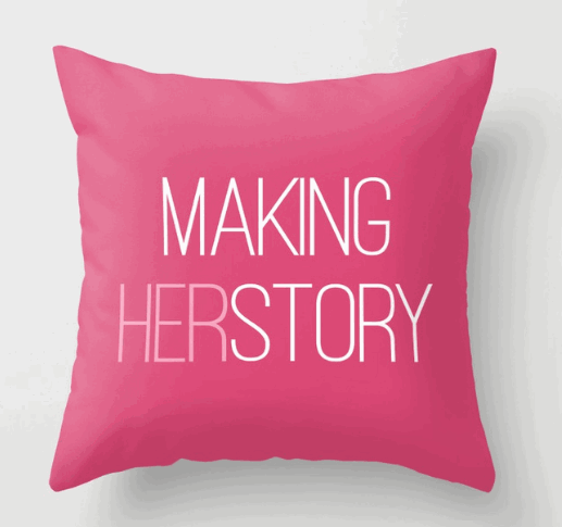 making herstory pillow