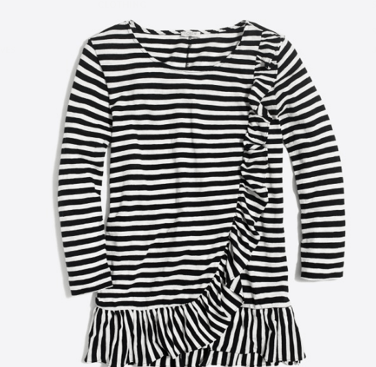 ruffled stripes top