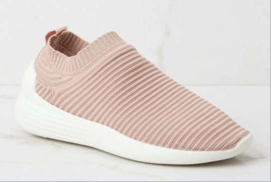 rose slip on sneakers