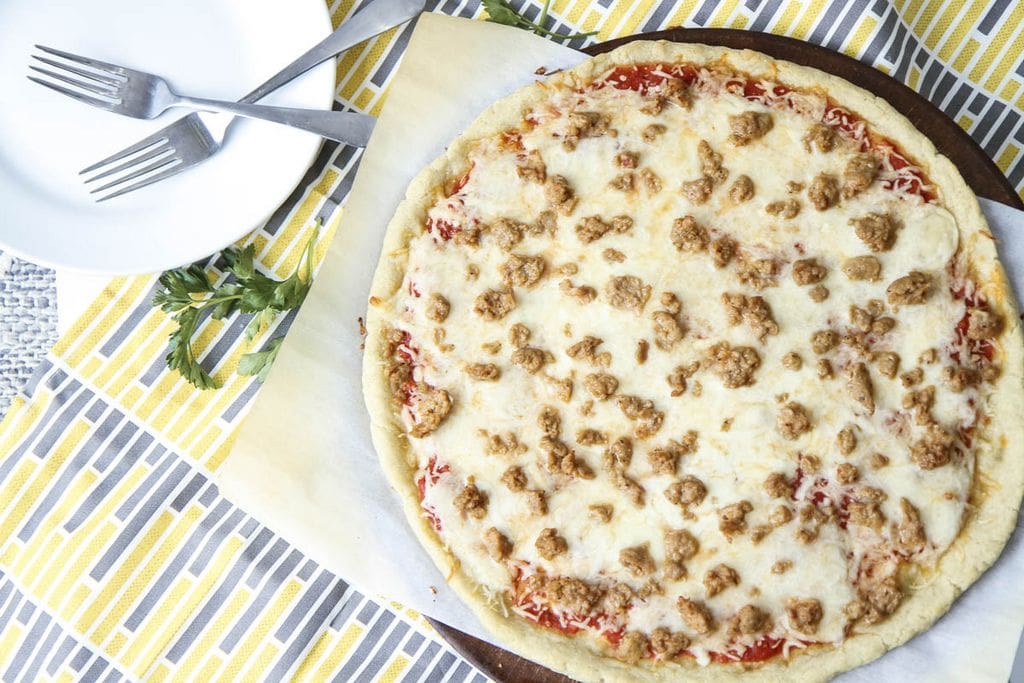 5-ingredient gluten-free pizza crust recipe from MomAdvice.com