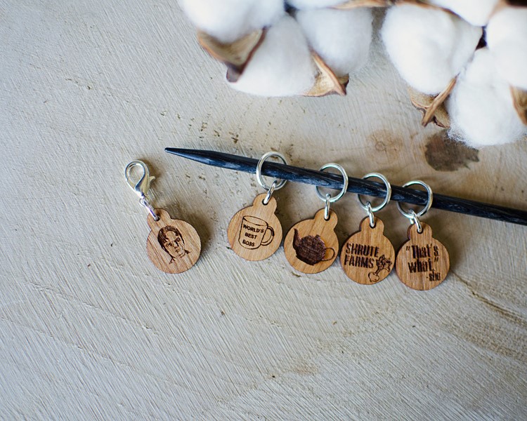 the office stitch markers