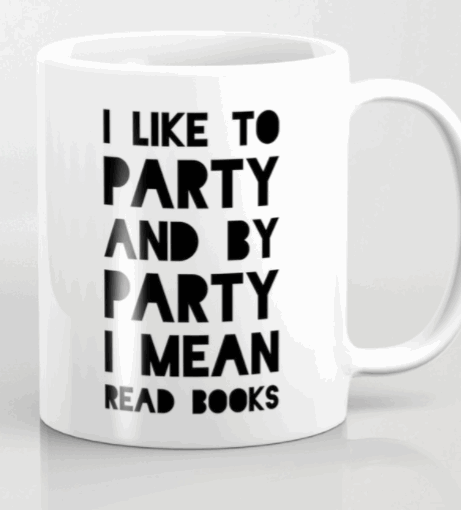 book party mug