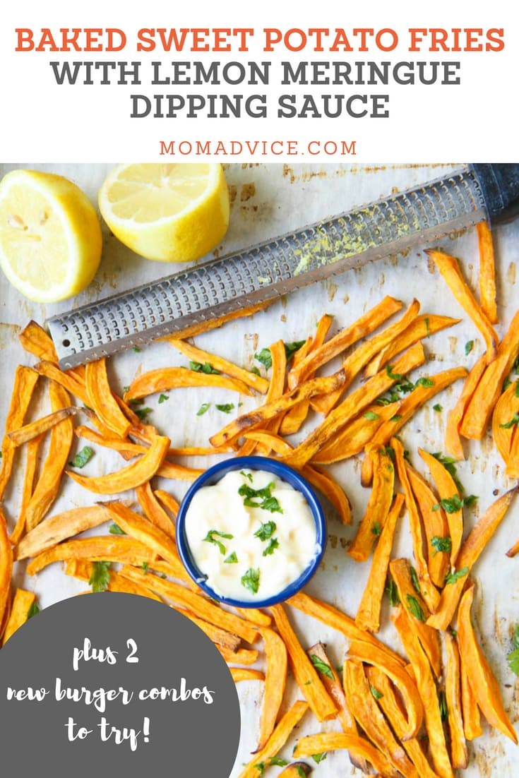 Sweet Potato Fries With Lemon Meringue Dipping Sauce from MomAdvice.com