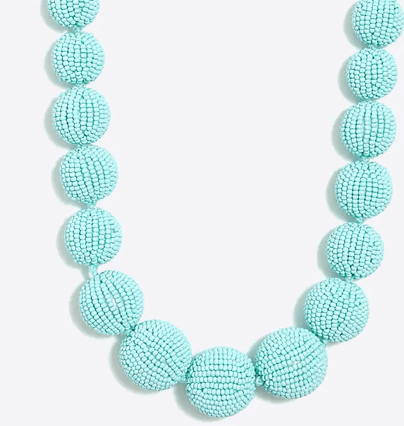 beaded orb necklace