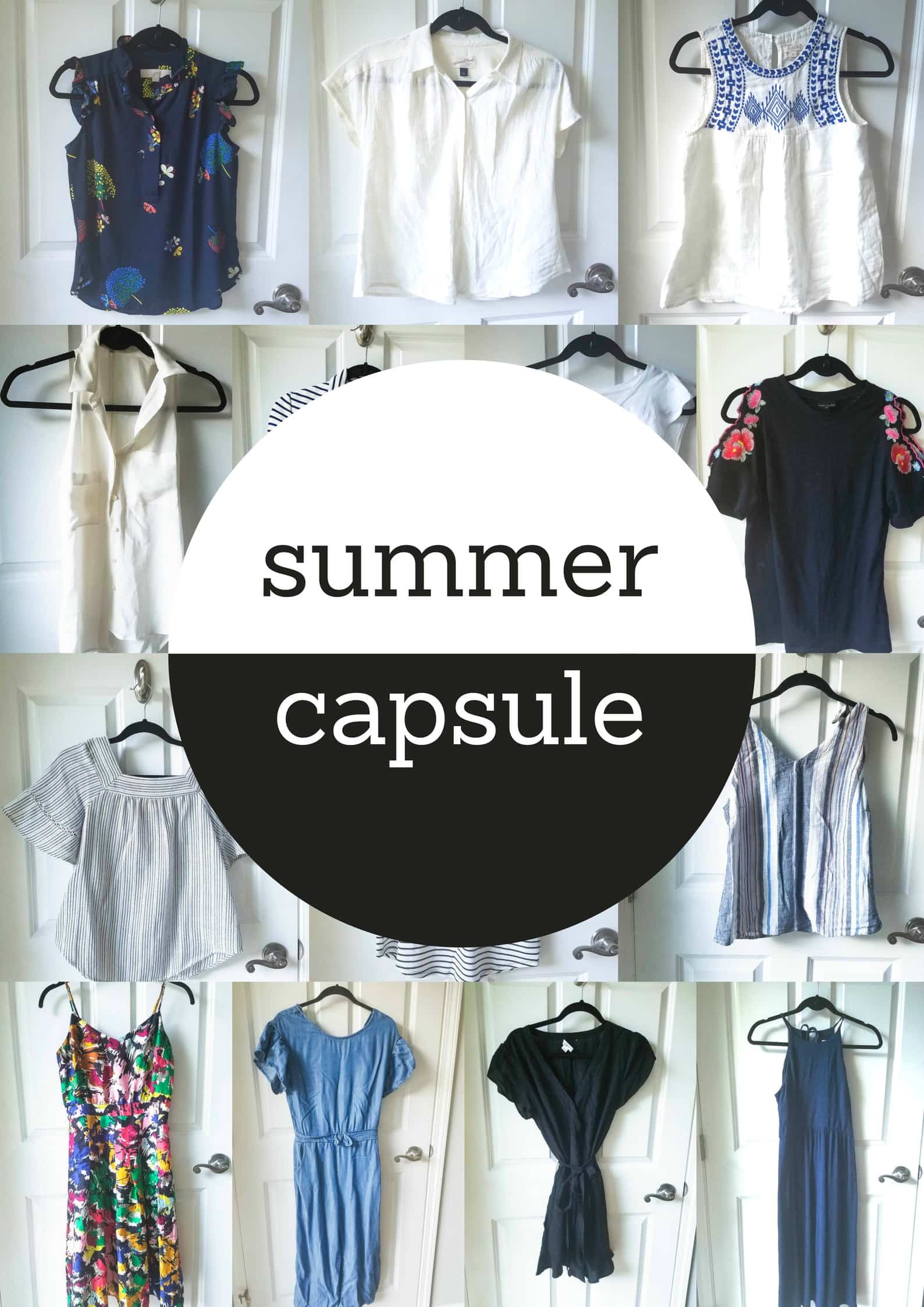 Summer 2018 Capsule Wardrobe from MomAdvice.com