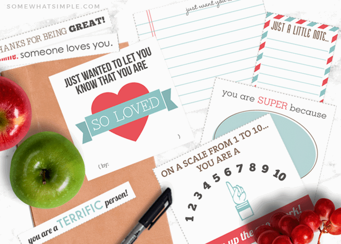 free printable lunchbox love notes