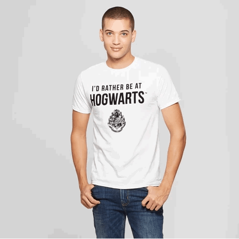 i'd rather be at hogwarts tee
