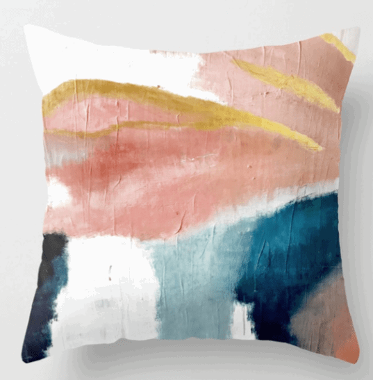 minimal art pillow