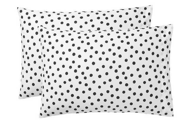 painted dot pillowcases