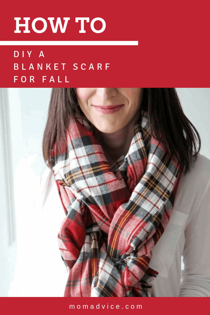How To Make A DIY No Sew Blanket Scarf Plus How To Wear A Blanket Scarf MomAdvice