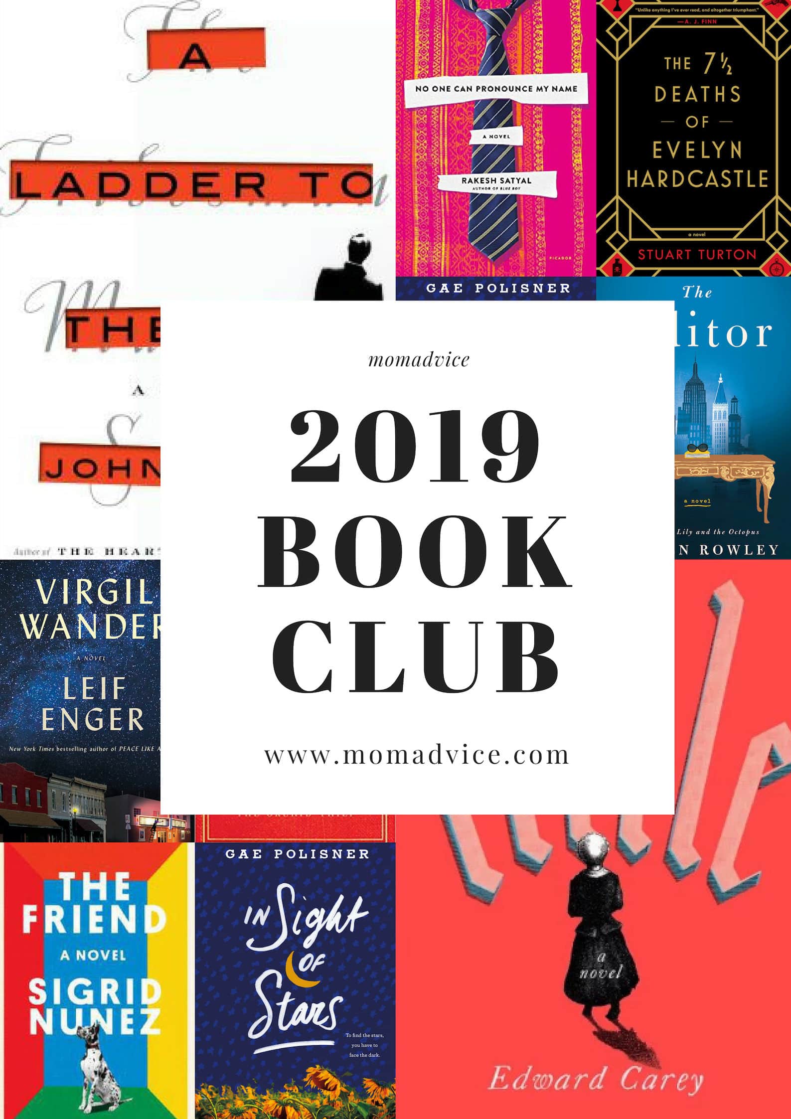 MomAdvice 2019 Book Club Selections