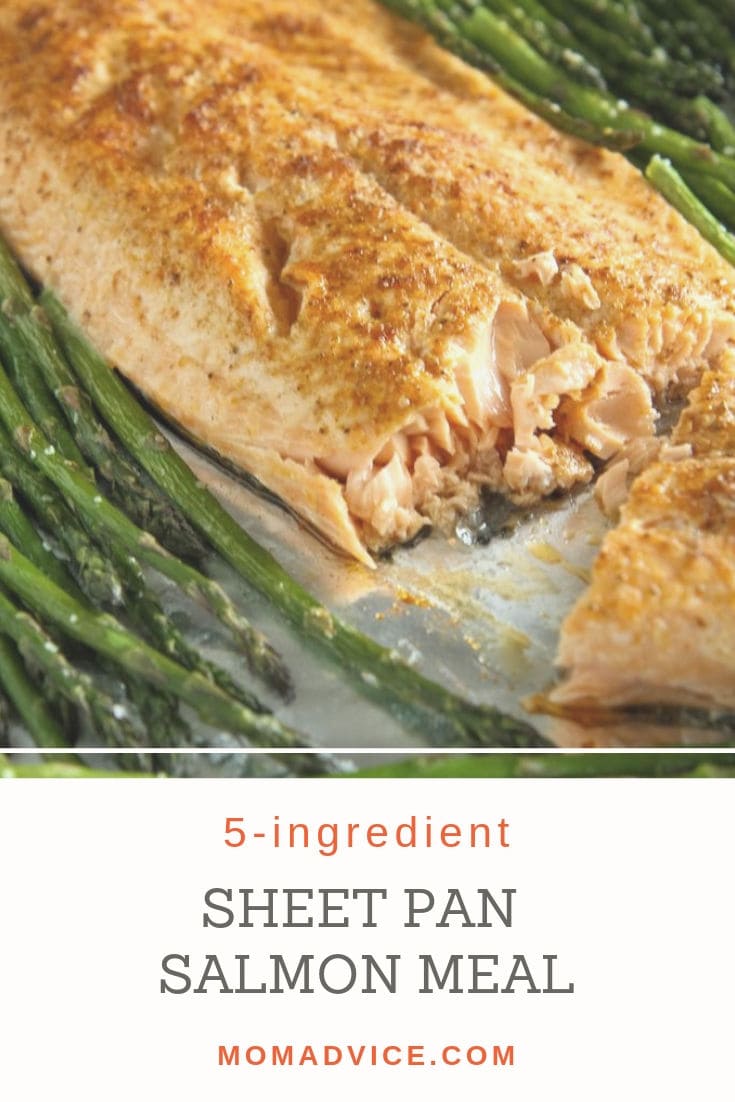 5-Ingredient Salmon Sheet Pan Meal - MomAdvice