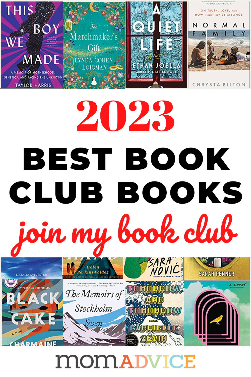 The 2023 MomAdvice Book Club Selections Are Announced MomAdvice