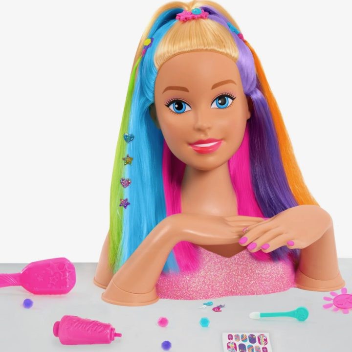 https://momadvice.com/blog/wp-content/uploads/2023/09/Just-Play-Barbie-Rainbow-Sparkle-Deluxe-Styling-Head-Blonde-Hair-Kids-Toys-for-Ages-3-Up-Gifts-and-Presents-Walmart.com_-720x720.jpeg?preset=default