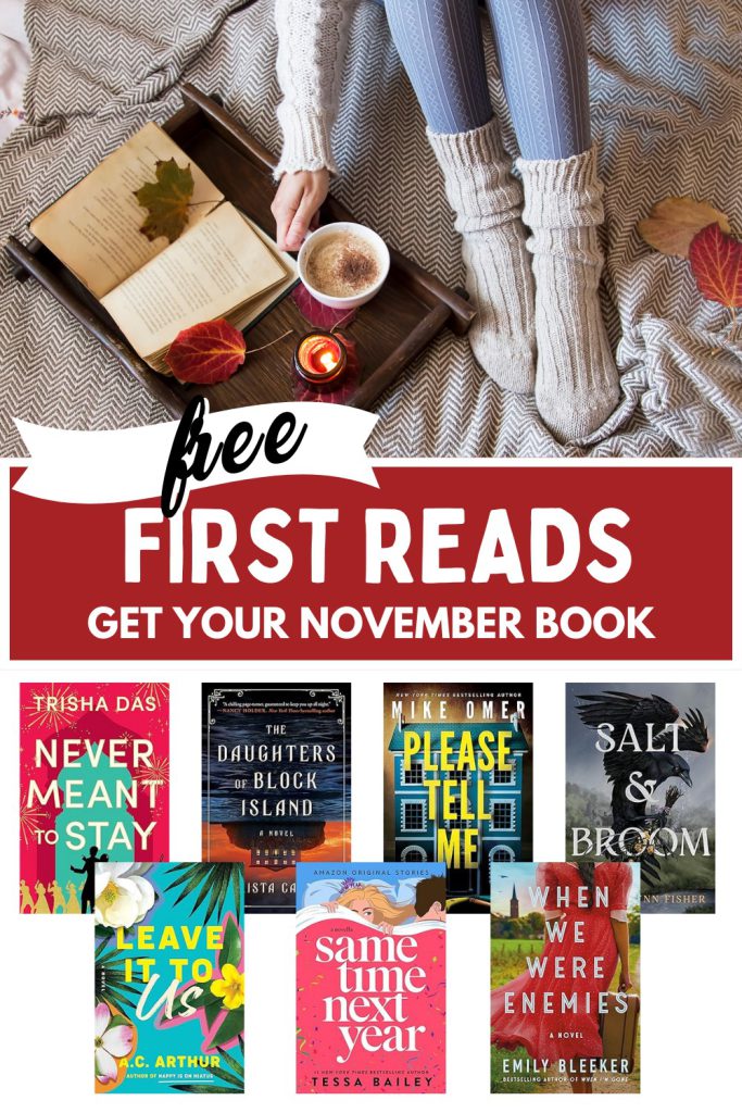 Amazon First Reads for November (Choose a FREE Book) from MomAdvice.com