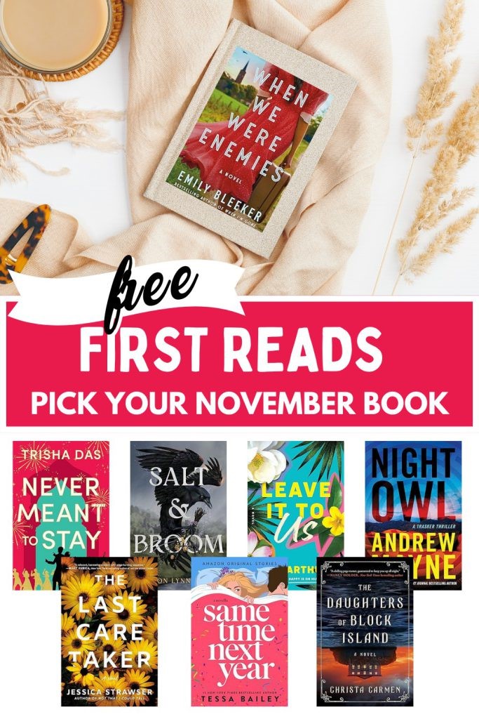 Amazon First Reads for November (Choose a FREE Book) MomAdvice
