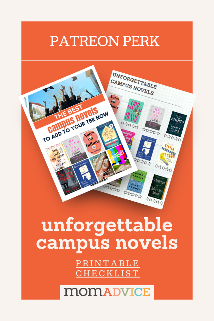 Campus Novels Book List from MomAdvice.com