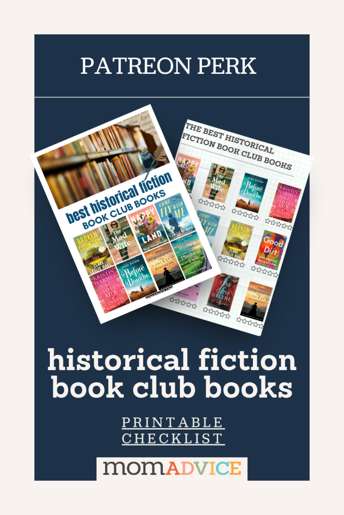 Historical Fiction Book Club Books To Read Now from MomAdvice.com