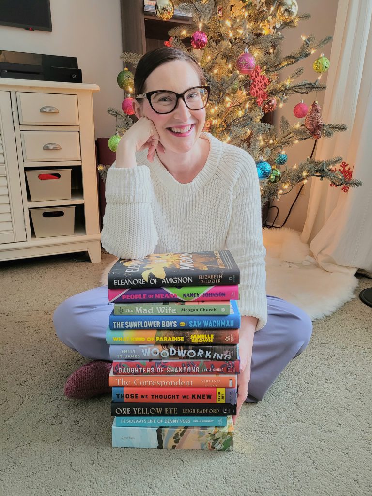 Amy Allen Clark with the 2026 MomAdvice Book Club Books (JOIN NOW)