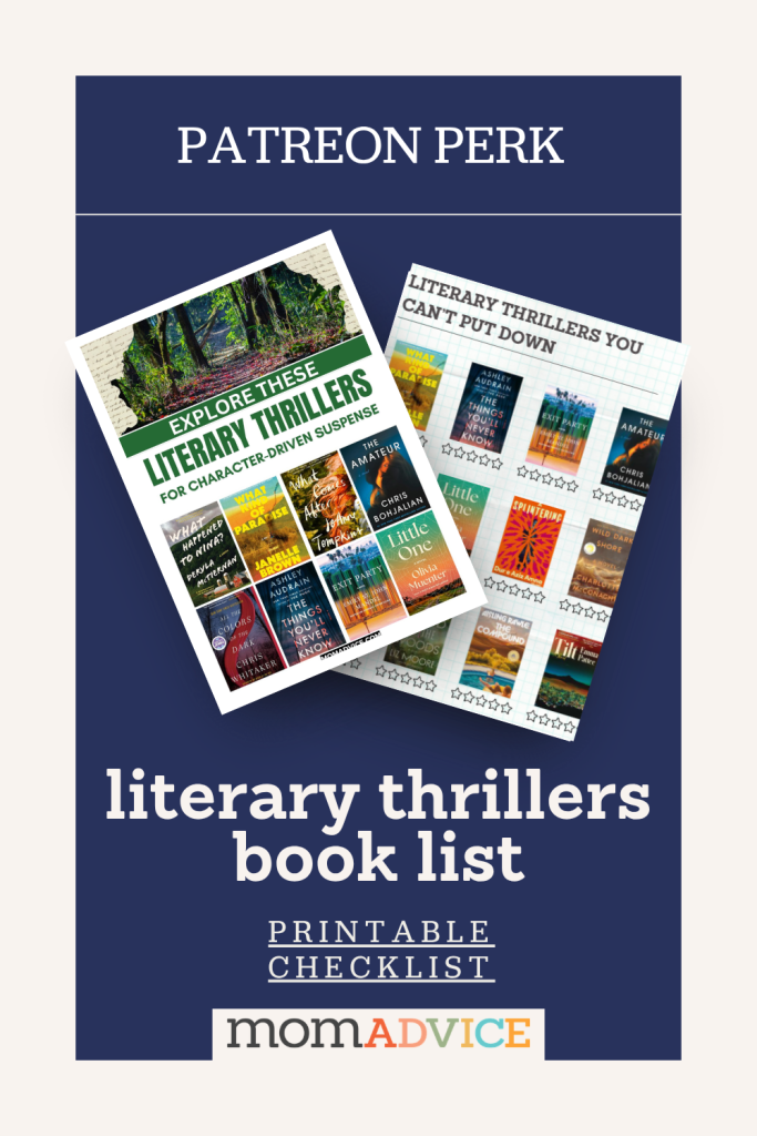 32 Literary Thrillers You Can’t Put Down from MomAdvice.com (Book List)