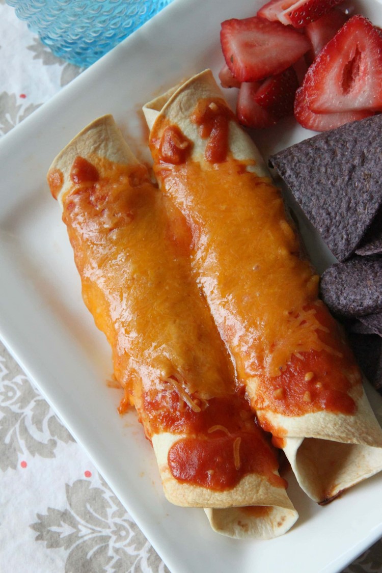 Chicken Enchiladas With Homemade Enchilada Sauce