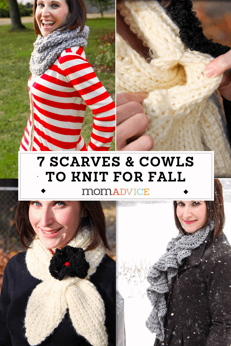 7 Easy Scarves and Cowls to Knit from MomAdvice.com