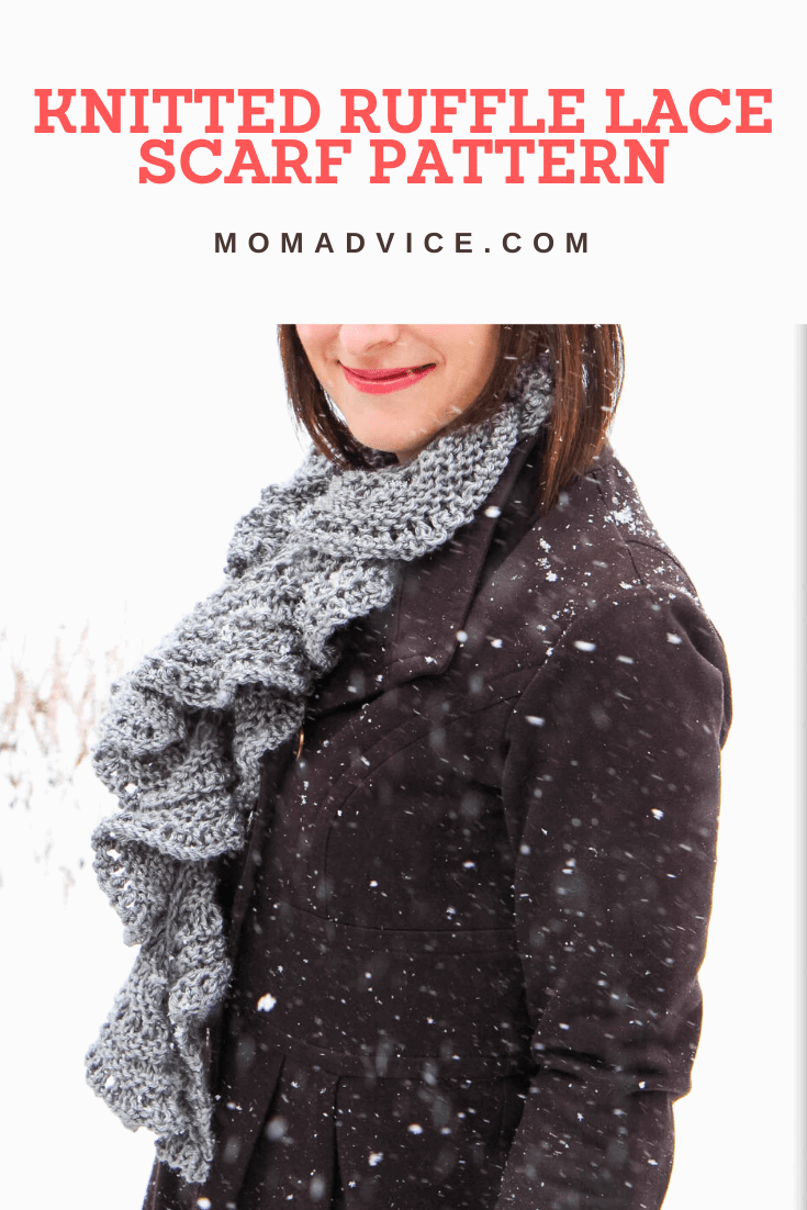 How to Knit a Ruffled Lace Scarf from MomAdvice.com