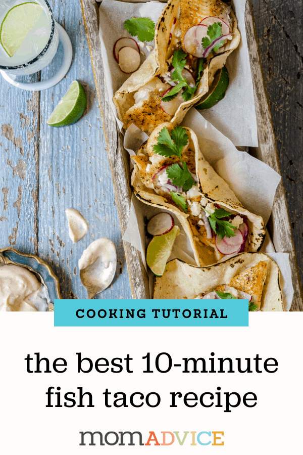 10 Minute Fish Tacos Recipe Header
