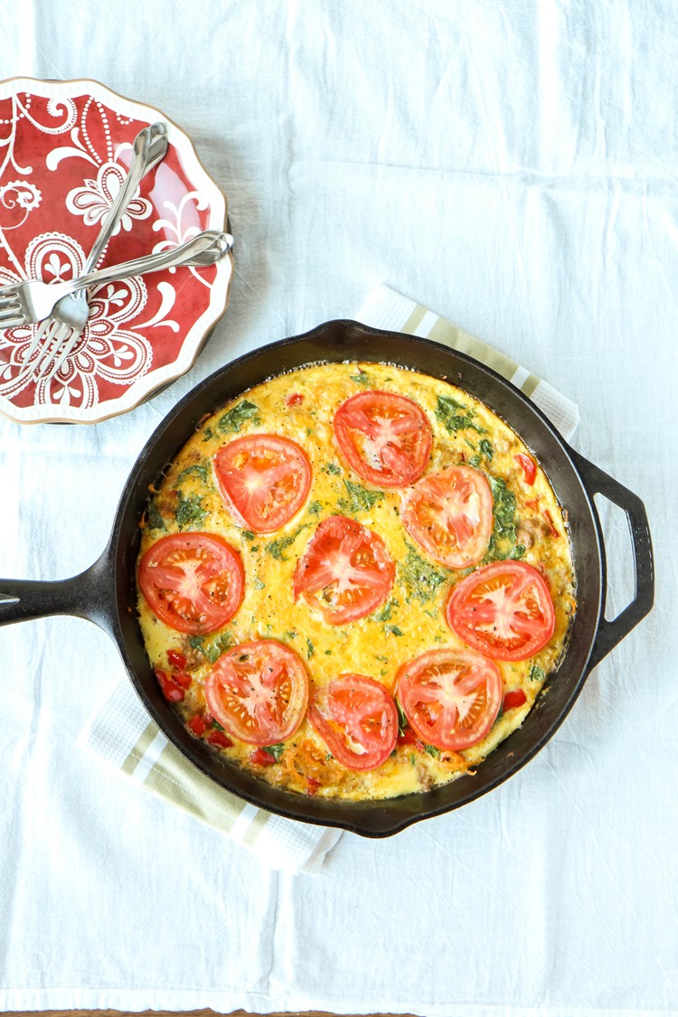 Easy Sausage & Vegetable Frittata from MomAdvice.com