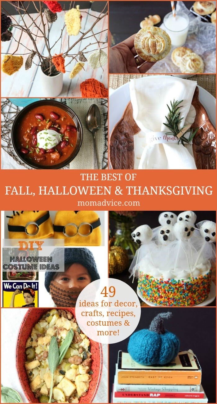 The Best of Fall, Halloween & Thanksgiving-49 Ideas for Decor, Crafts, Recipes, Costumes & More
