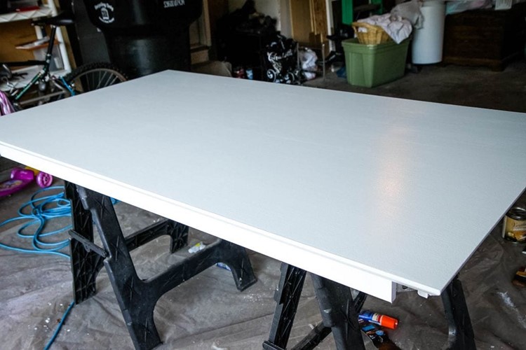 How to Paint a Kitchen Table First Coat