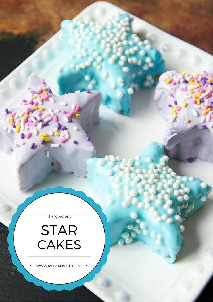 3-ingredient-star-cakes from MomAdvice.com