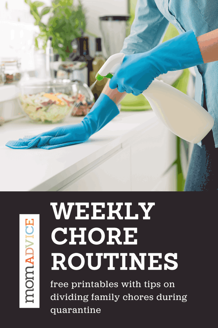 Weekly Chore Routines from MomAdvice.com